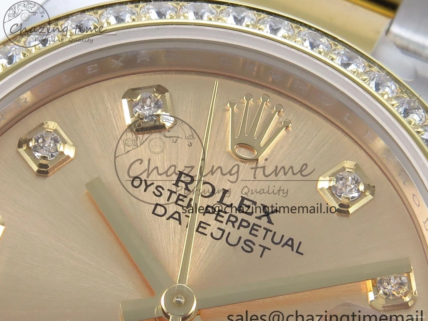 Diamonds Bezel ETA Oyster Best DateJust YG Edition Diamonds 904L 31 1:1 SS on Dial ARF 278383RBR Steel 2688 Bracelet YG 0518